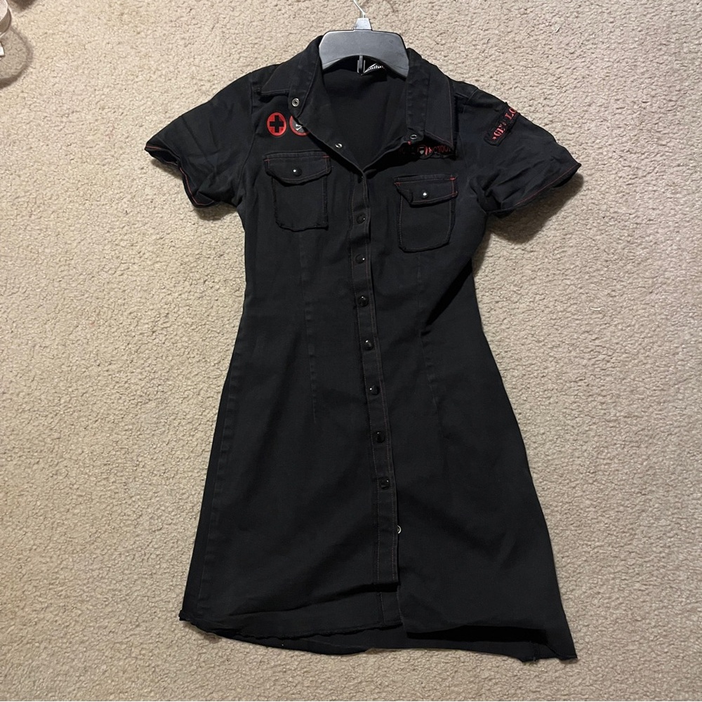 Extremely rare Emily the Strange mini dress 2000s vintage 90s - Picture 8 of 9